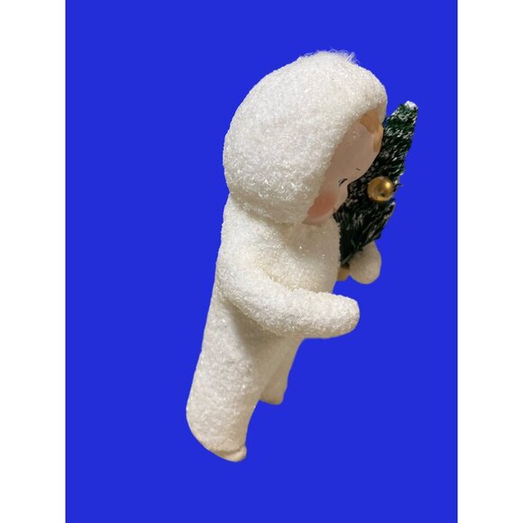 Dept 56 Snow Angels Child Holding Christmas Tree Ornament - Picture 3 of 14